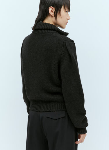 Wool-Blend Cardigan Lemaire Wool-Blend Cardigan Black lem0254011