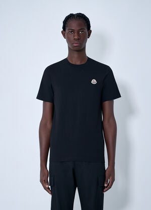 Moncler Logo Motif T-Shirt Black mon0163038