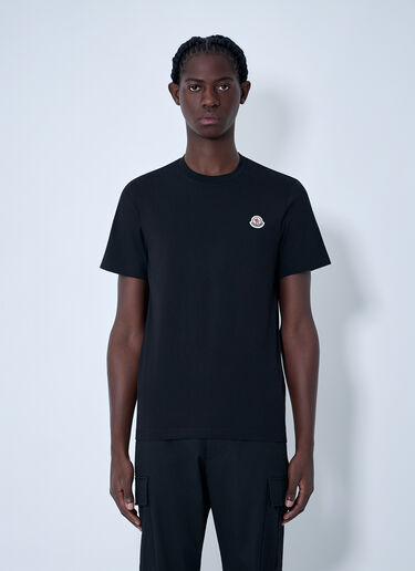 Moncler Logo Motif T-Shirt Black mon0163038