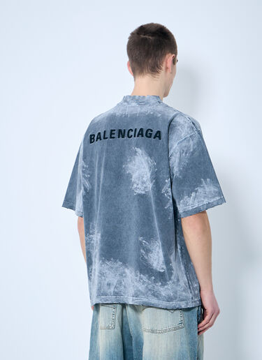 Balenciaga Logo Print T-Shirt Grey bal0159010