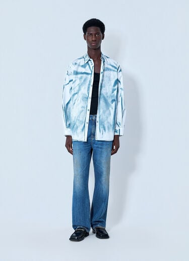 Jean Paul Gaultier Abstract Print Button-Down Shirt Blue jpg0164004