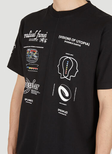 Space Available Upcycled Utopia T-Shirt Black spa0350020