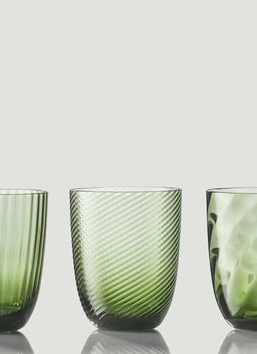 NasonMoretti Set of Six Idra Water Glass Green wps0644545