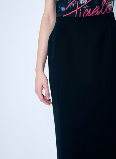 Balenciaga Hourglass Maxi Skirt Black bal0259008