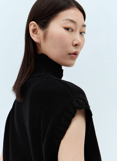 Marni 하이넥 크롭 스웨터 블랙 mni0253025