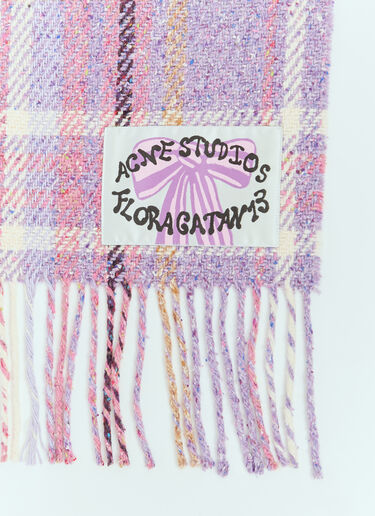 Acne Studios 超大格子围巾毯  紫色 acc0356002