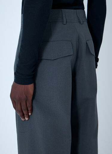 Wide-Leg High-Rise Trousers Dries Van Noten Wide-Leg High-Rise Trousers Grey dvn0163012