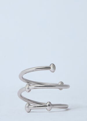 Lemaire Croissant Spiral Bracelet White lem0160012