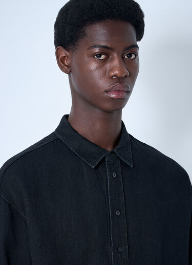 The Row Penn Shirt Black row0160006