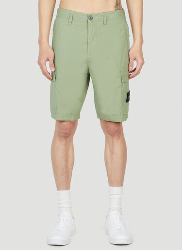 Stone Island Compass Patch Bermuda Shorts Green sto0152043