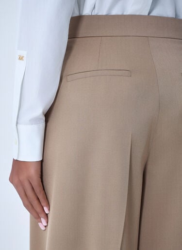 Max Mara Wool Tailored Pants Brown max0263033