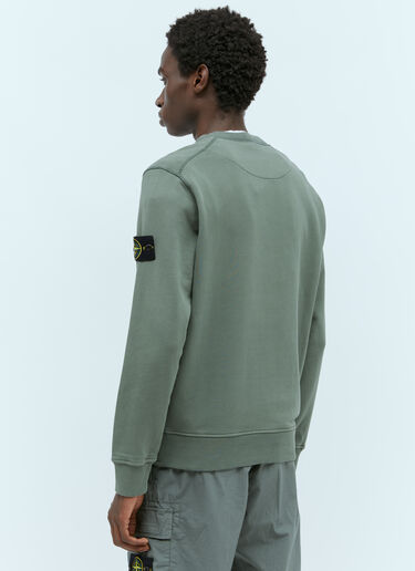 Stone Island Logo Patch Sweatshirt Green sto0156069