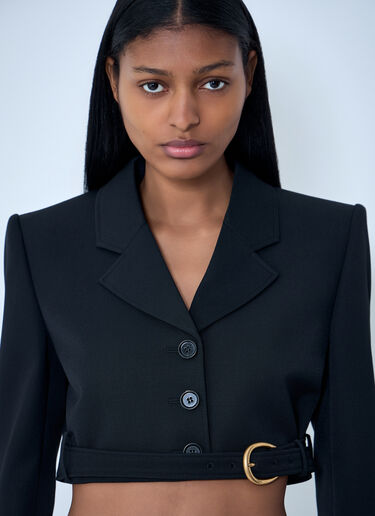 Chloé Cropped Wool Blazer Black chl0263011