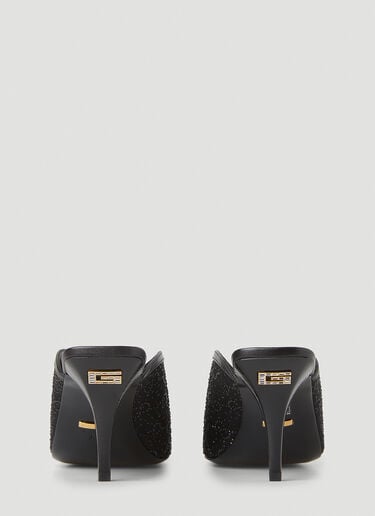 Gucci G 플라그 하이힐 뮬 블랙 guc0251165