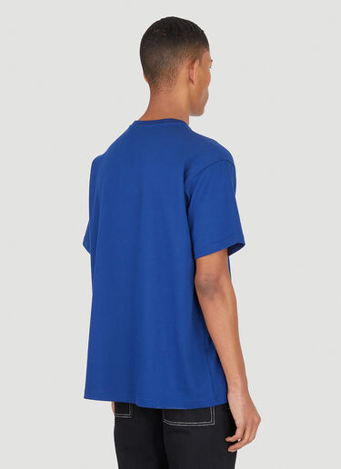 Burberry Elliott Logo-Patch T-Shirt Blue bur0147037