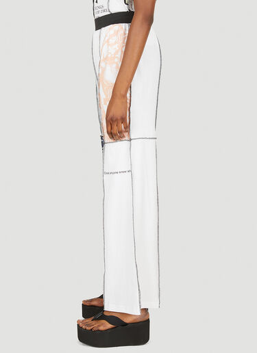 P.A.M. Upcycle Staggering Track Pants White pam0347014