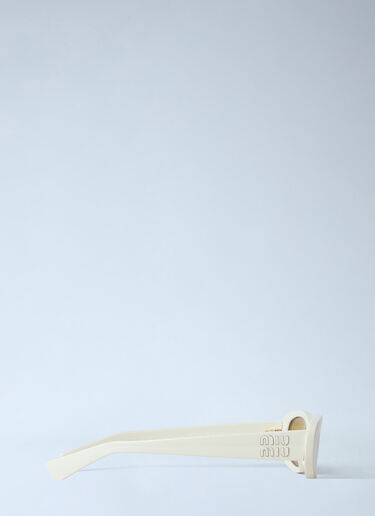 LN-CC® - Miu Miu: C02S Sunglasses - Cream Miu Miu C02S Sunglasses Cream lmu0266006