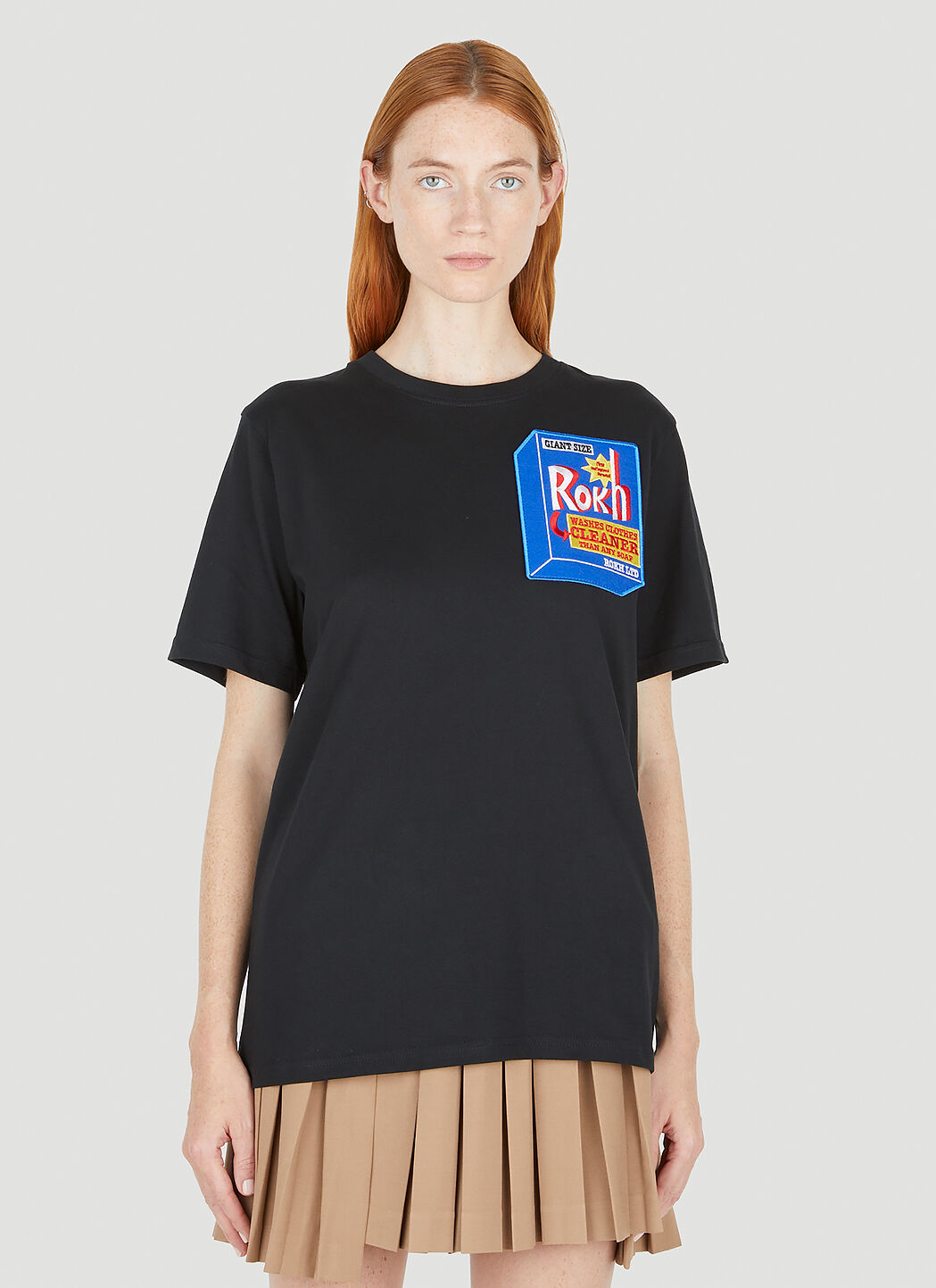 Rokh 디터전트 티셔츠 블랙 rok0254003