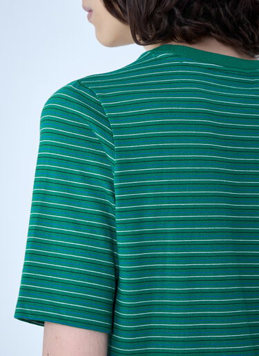 Lacoste Striped Cotton Jersey T-Shirt Green lac0164010