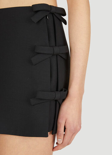 Valentino Crepe Couture Skirt Black val0250005