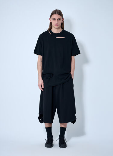 Yohji Yamamoto Slash T-Shirt Black yoy0160009
