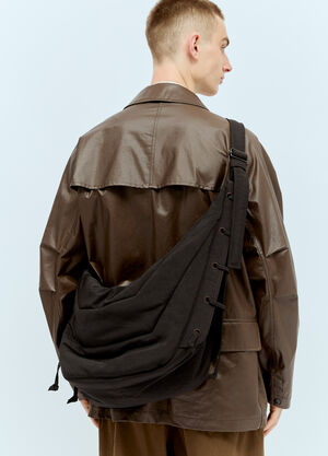 Lemaire Large Soft Game Crossbody Bag Black lem0160013