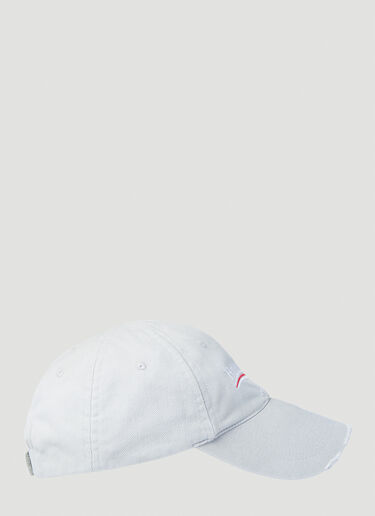 Political Campaign Baseball Cap Balenciaga Political Campaign Baseball Cap White bal0153045