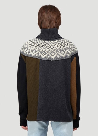 Pringle of Scotland Contrast Panel Sweater Green pos0340023