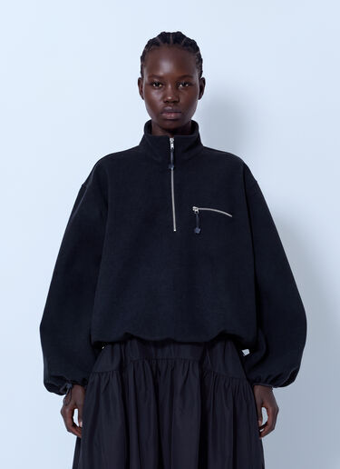 LN-CC® - Cecilie Bahnsen: Cbfrederik Half-Zip Jacket - Black Cecilie Bahnsen Cbfrederik Half-Zip Jacket Black cec0266022