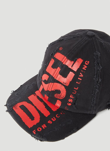 Diesel C-Ewan Distressed Baseball Cap Black dsl0153021