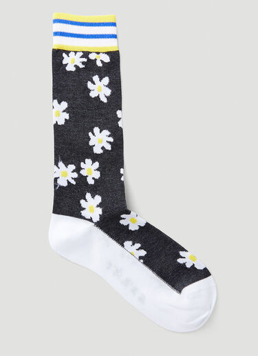 Marni Floral Socks Black mni0248024