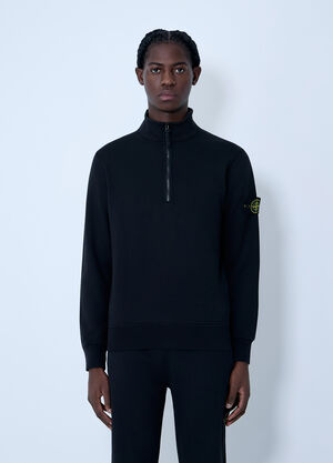 Stone Island Logo Patch Sweater Black sto0164085