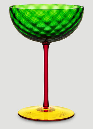 Dolce & Gabbana Casa Champagne Glass in Murano Glass Black wps0691219
