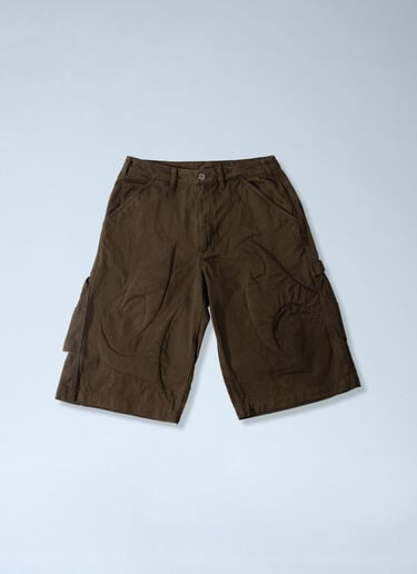 LN-CC® - Nike by Yaku: Re-Create Shorts - Brown Nike by Yaku Re-Create Shorts Brown nik0165009