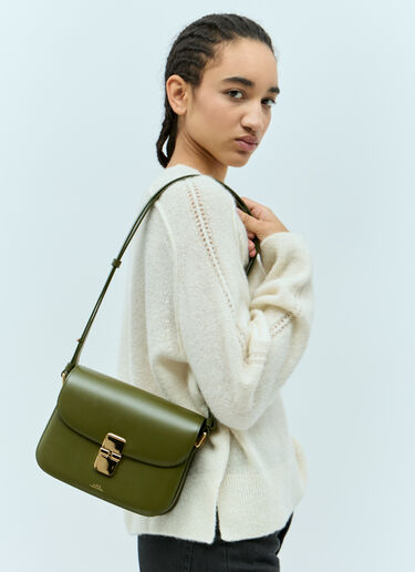 A.P.C. Small Grace Shoulder Bag Green apc0255016