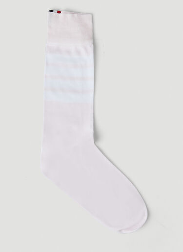 Thom Browne Four Bar Socks Light Pink thb0249034