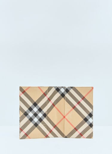 Burberry Check Passport Holder Beige bur0158014