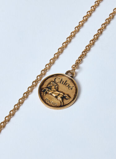 Chloé Charms Necklace Gold chl0259052