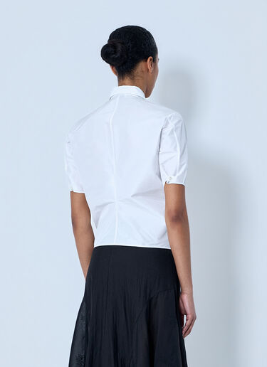 Jil Sander Short Sleeve Cotton Poplin Shirt White jil0264032