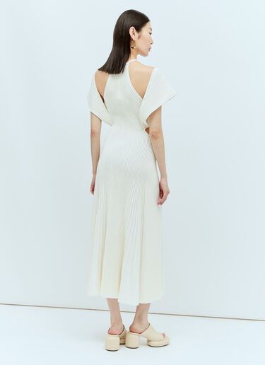 Chloé 镂空无袖网眼连衣裙  米色 chl0256003