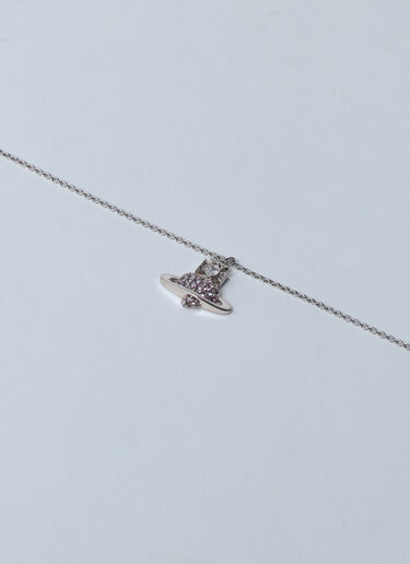 Vivienne Westwood Agnatha Bas Relief Pendant Necklace Purple vvw0260045