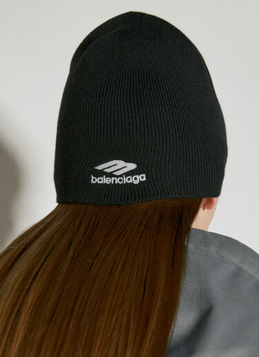 Balenciaga 3B Sports Icon Goggle Beanie Hat Black bal0155109