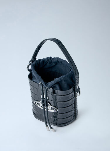 Daisy Drawstring Bucket Bag Vivienne Westwood Daisy Drawstring Bucket Bag Black vww0363006
