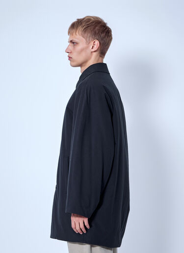 The Row Verna Cotton Coat Black row0166001