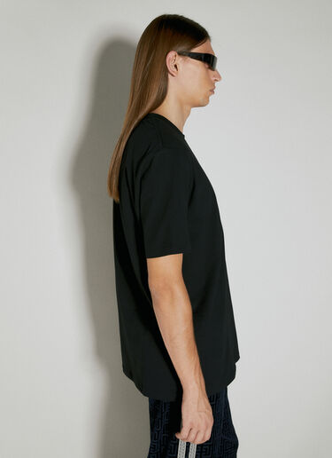 ロゴパッチTシャツ Balmain ロゴパッチTシャツ ブラック bln0154001