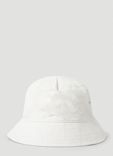 Y-3 Drawstring Bucket Hat White yyy0347011