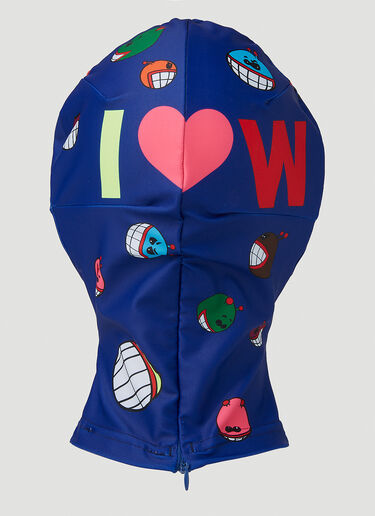 Walter Van Beirendonck Cartoons Mask Blue wlt0144013