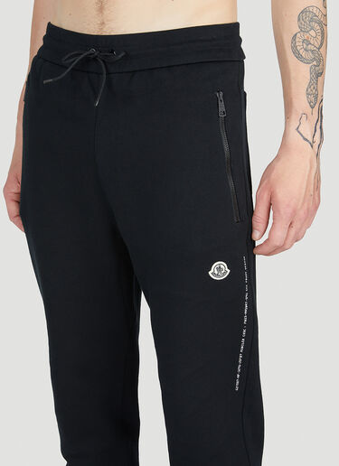 7 Moncler Fragment Tapered Track Pants Black mfr0154009