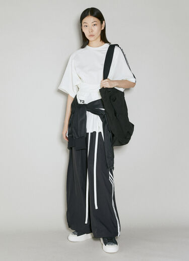 Y-3 Wide Leg Track Pants Black yyy0254004