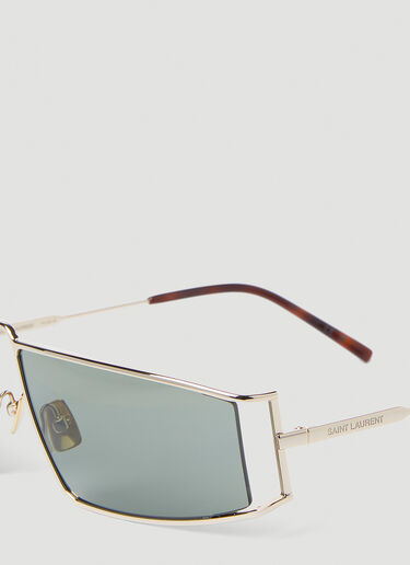 스퀘어 선글라스 Saint Laurent 스퀘어 선글라스 골드 sla0252107